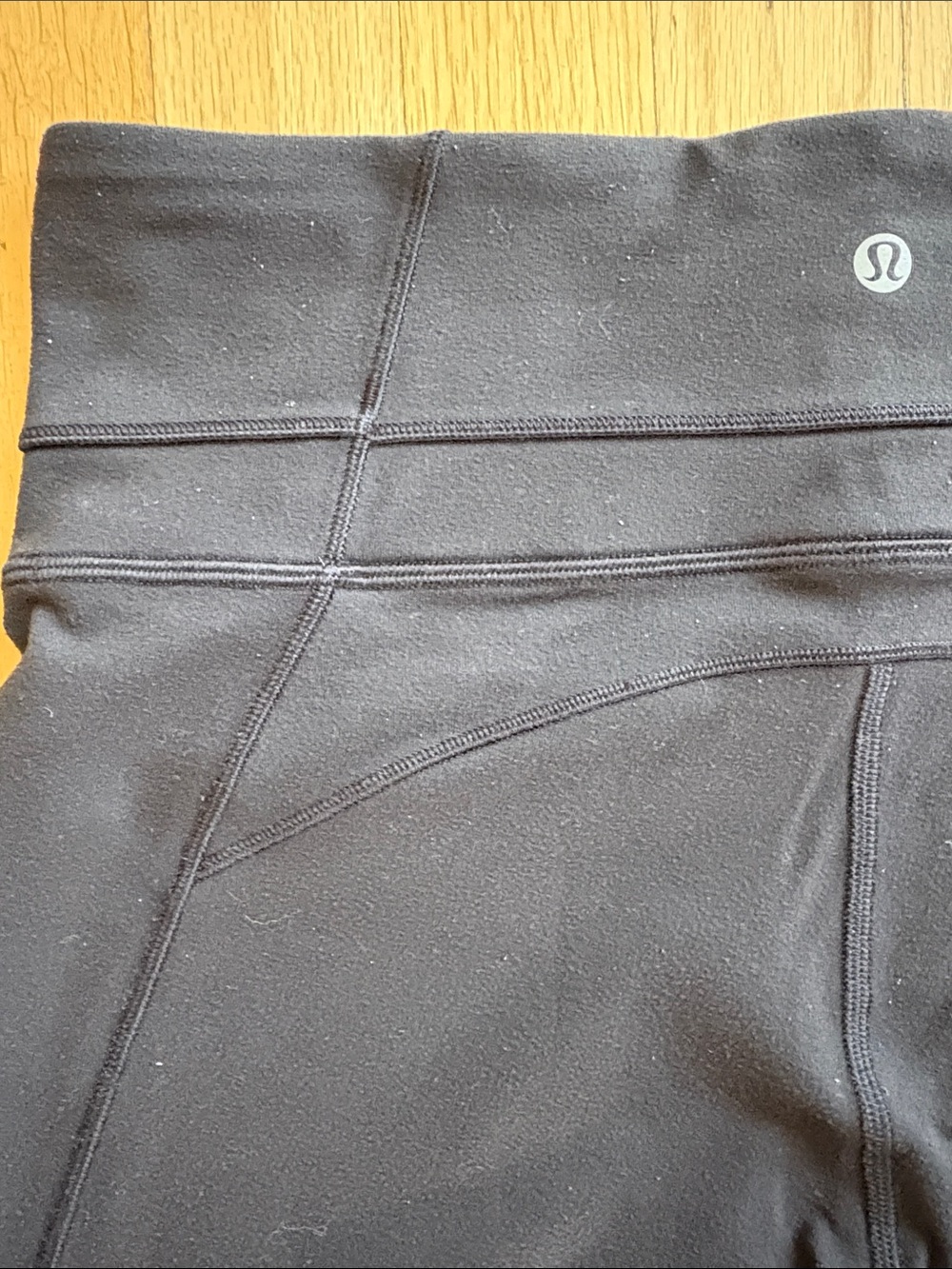 Lululemon size 10 Black Flared Yoga Pants with High Waist - Picture 8 of 8